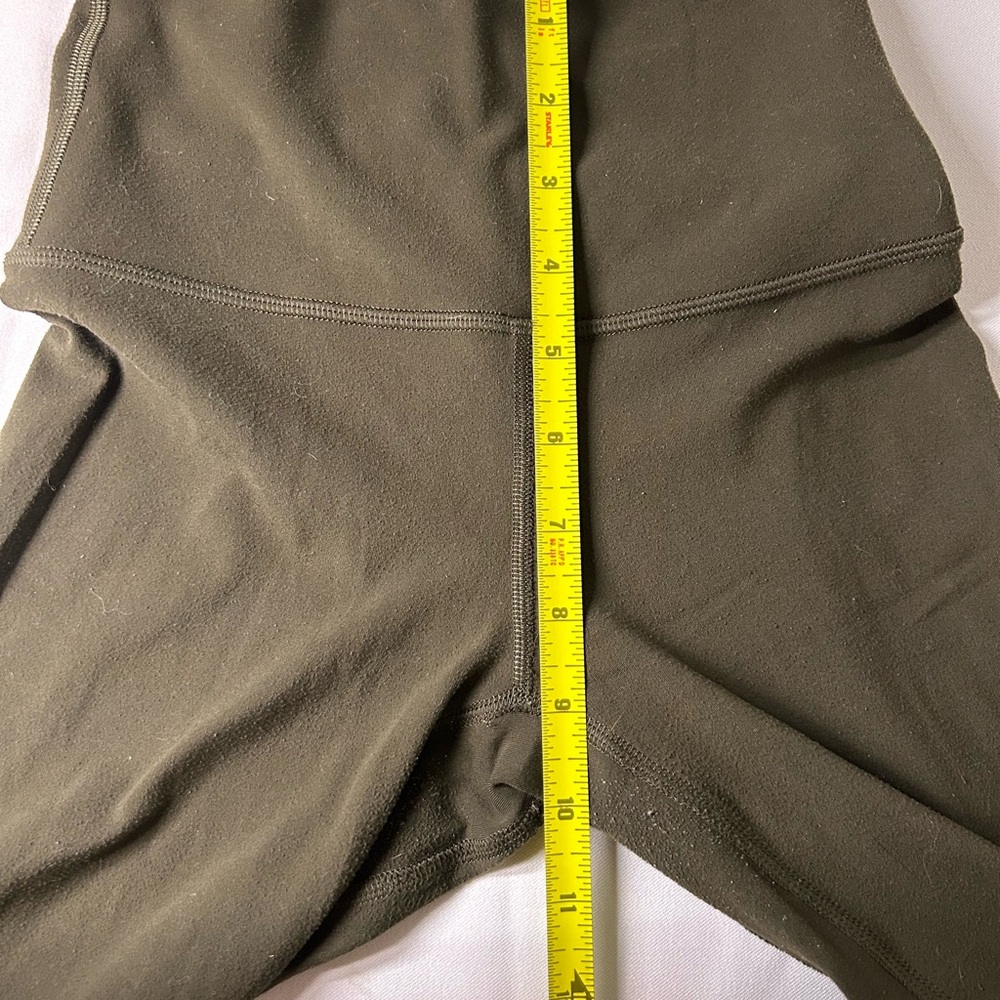 Lululemon leggings Olive Green High-Waisted Leggings 0 - Picture 6 of 9